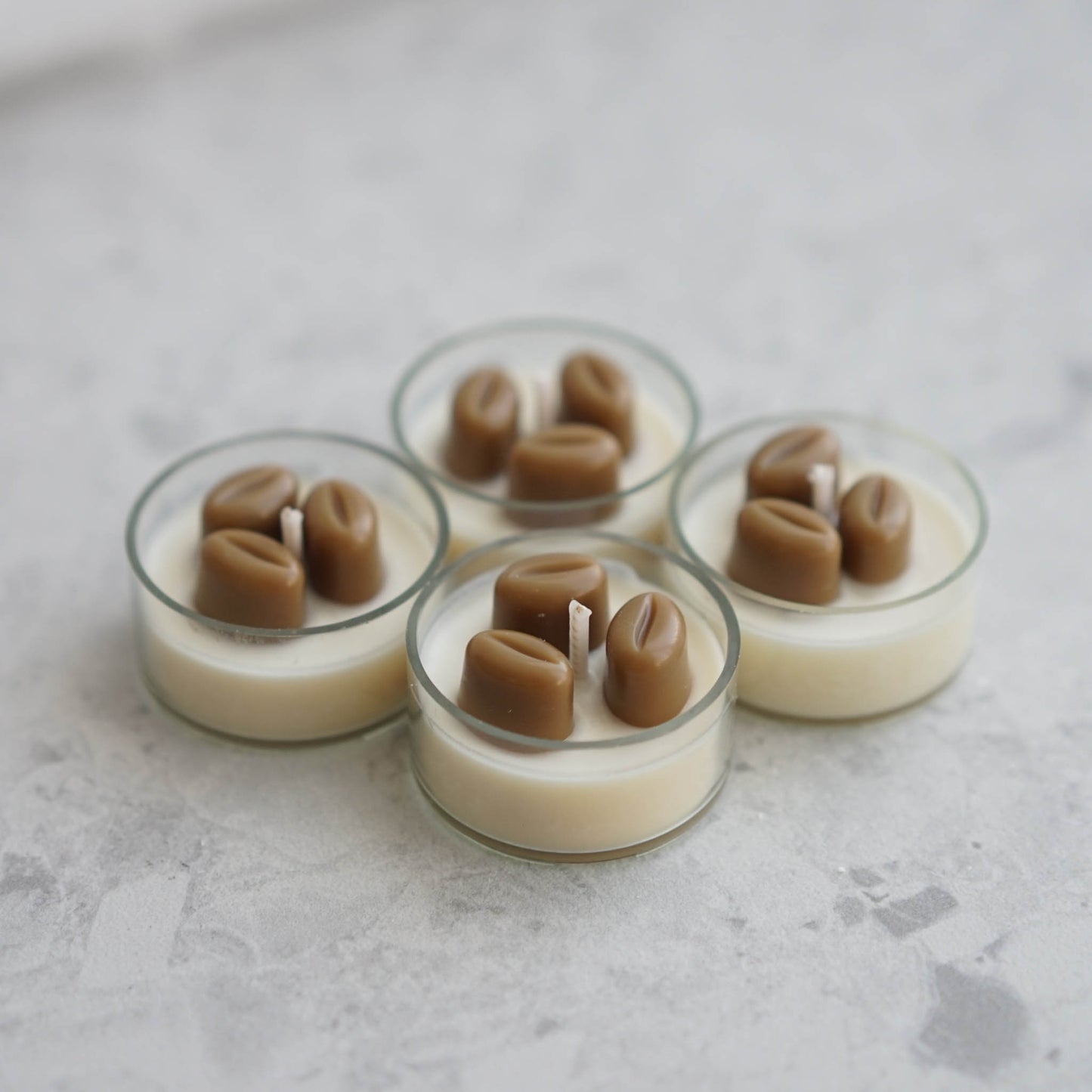 Tealight Candle Set of 4 - Coffee