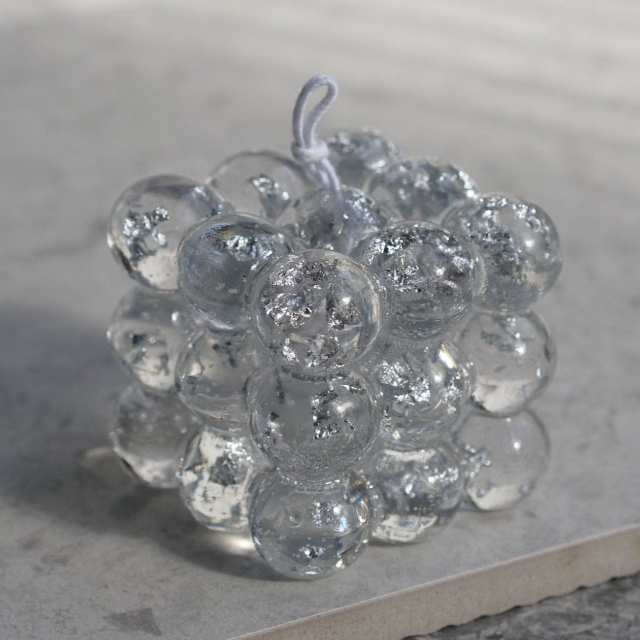 Clear Bubble Cube - Not Just Candles