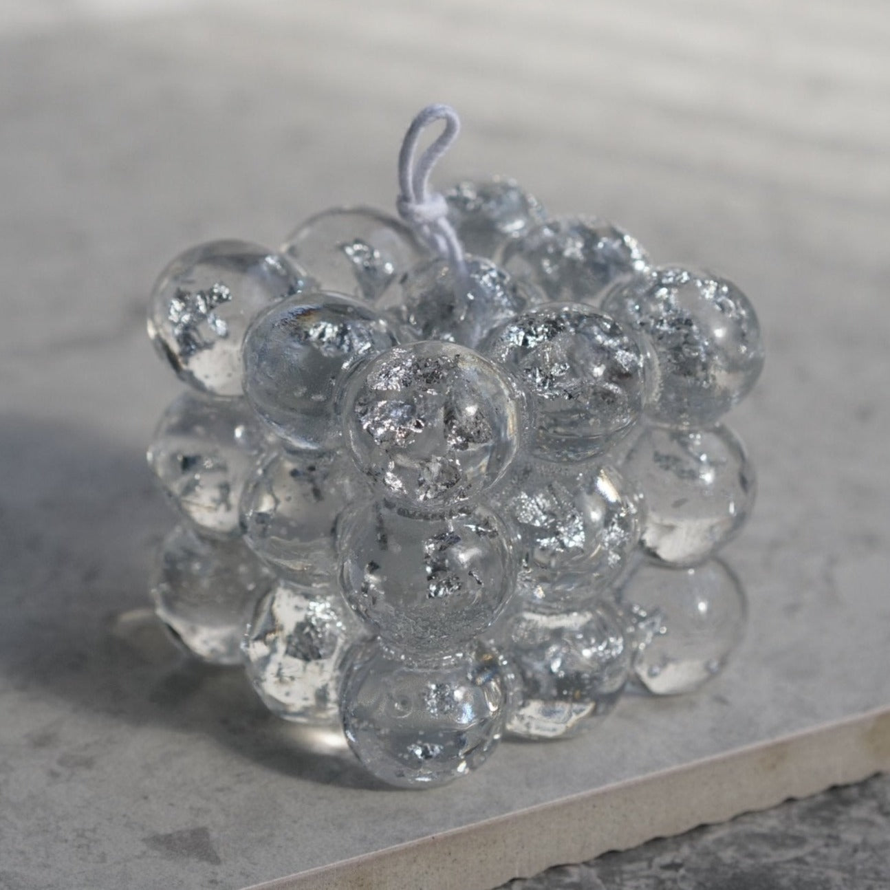 Clear Bubble Cube - Not Just Candles